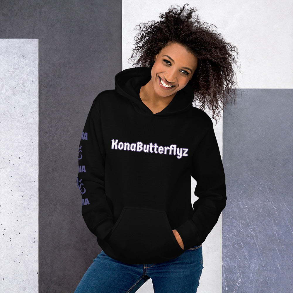 KonaButterflyz Skull and Butterfly Hoodie