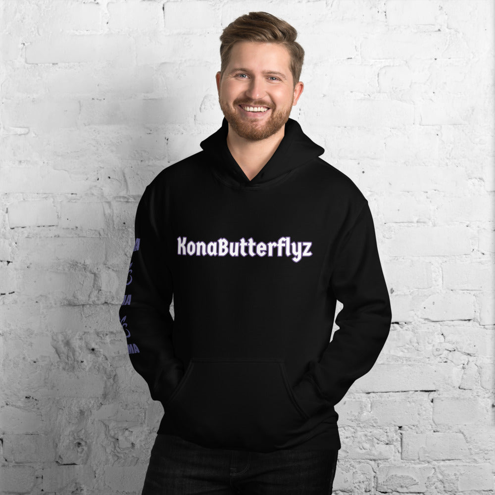 KonaButterflyz Skull and Butterfly Hoodie