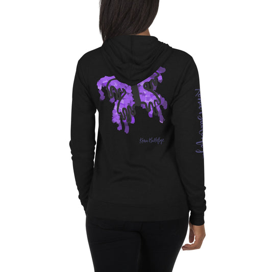 KonaButterflyz Water color Butterflyz Unisex zipup